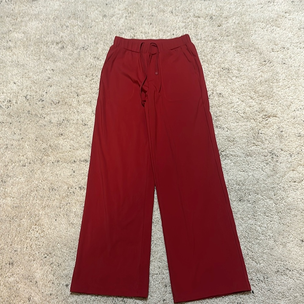 Zyia scarlet red flared pants